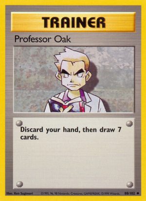 Professor Oak Base set Unlimited|Professor Oak Base set First Edition|Professor Oak Base set Shadowless|Professor Oak Base set 4th print