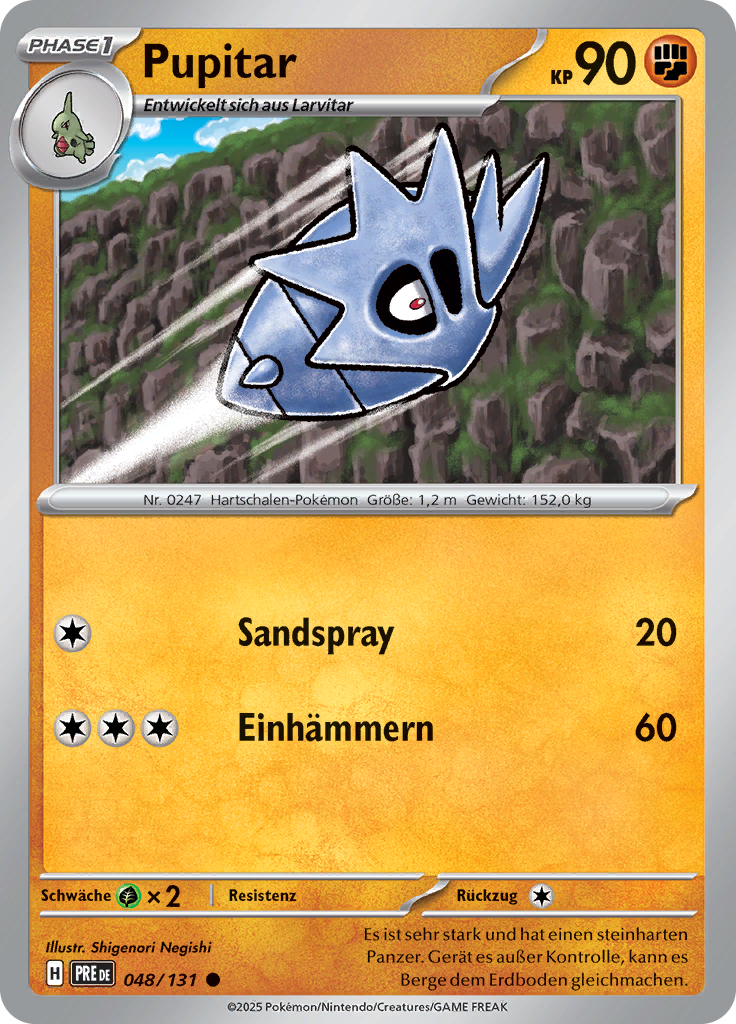 Pupitar-48-Prismatische Entwicklungen