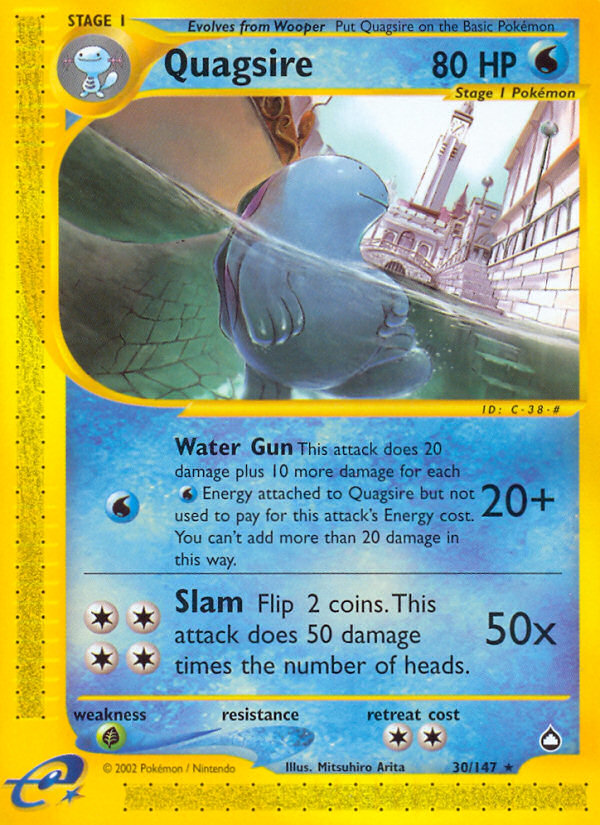 Quagsire - 30/147 - Aquapolis|Quagsire - 30/147 - Reverse holo - Aquapolis