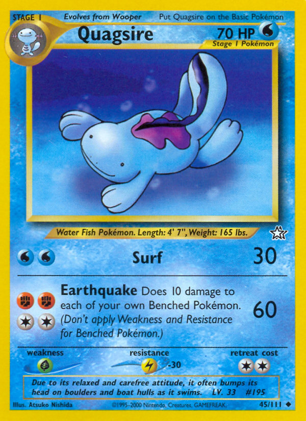 Quagsire - Neo Genesis - Unlimited|Quagsire - Neo Genesis - First Edition