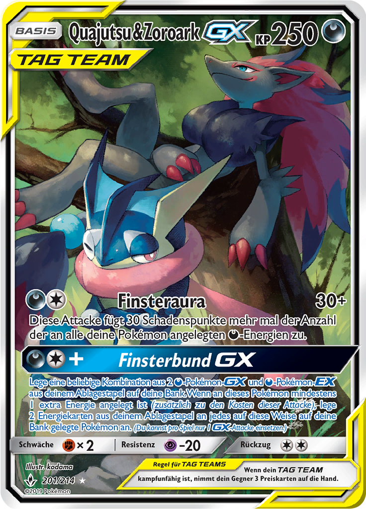 Quajutsu & Zoroark-GX - 201 - Kräfte im Einklang