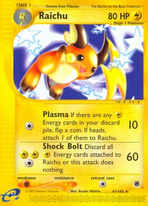 Pokemon Sword & Shield Evolution Set - Raichu & Pikachu - 066/202 - Rare 2  Card Lot