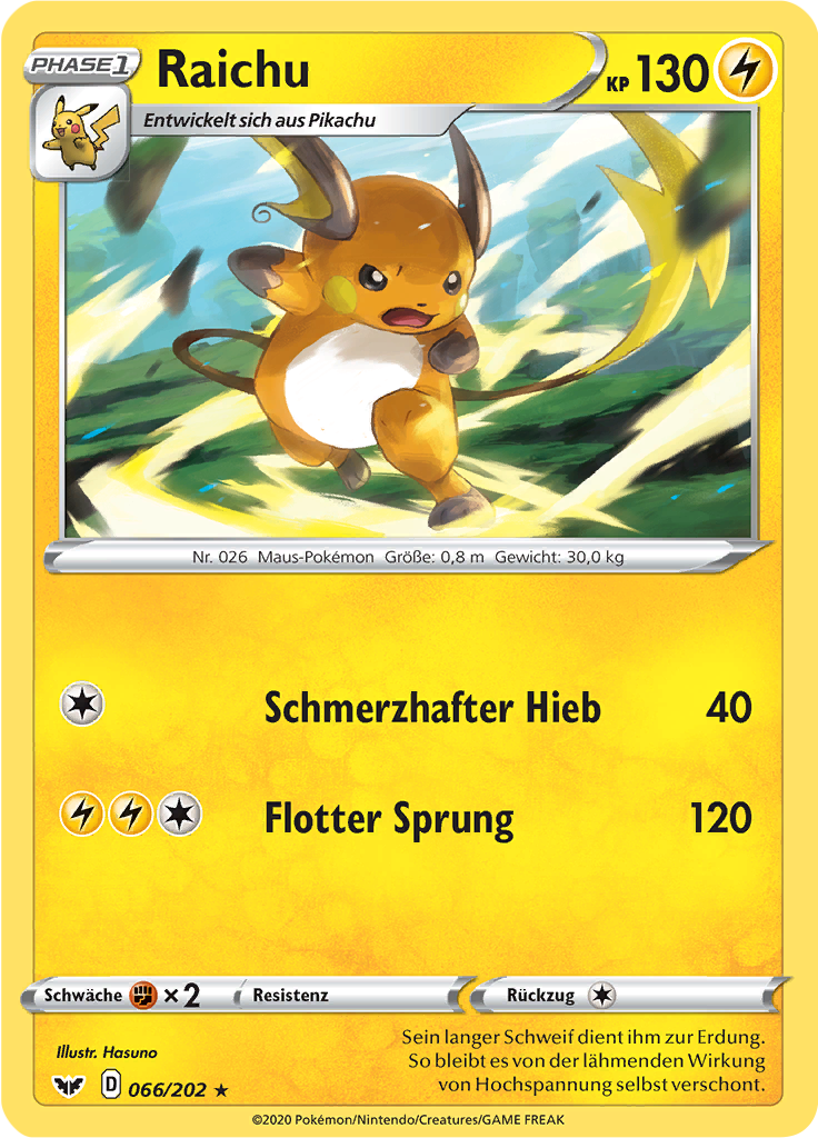 Raichu - 66 - Schwert & Schild