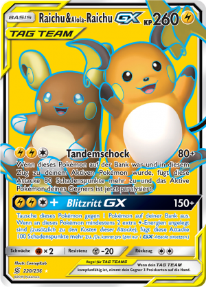 Raichu & Alola-Raichu-GX - 220 - Bund der Gleichgesinnten