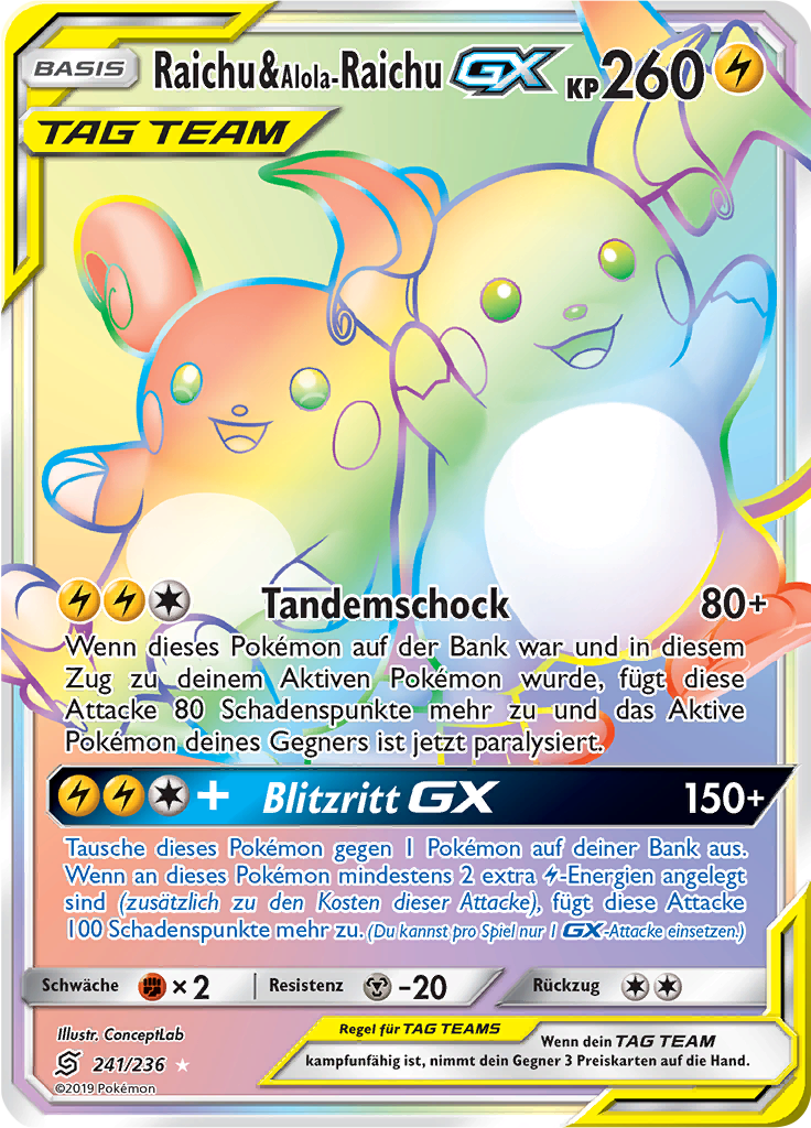 Raichu & Alola-Raichu-GX - 241 - Bund der Gleichgesinnten