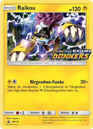 Raikou - SM150 - Sun & Moon Promos
