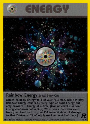 Rainbow Energy Team Rocket unlimited|Rainbow Energy Team Rocket first edition