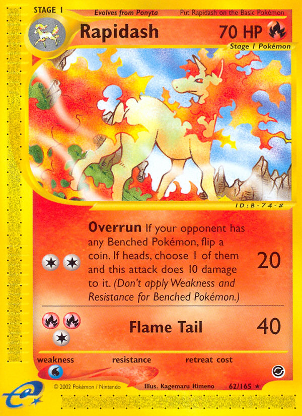 Rapidash - Expedition Base set|Rapidash - Expedition Base set - Reverse Holo