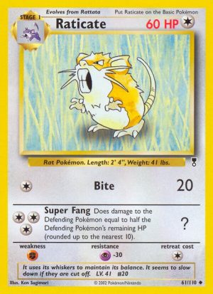 Raticate - 61 - Legendary Collection|Raticate - 61/110 - Revers Holo - Legendary Collection