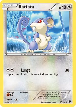 Rattata - 87 - Plasma Freeze|Rattata - 87 - reverse holo - Plasma Freeze