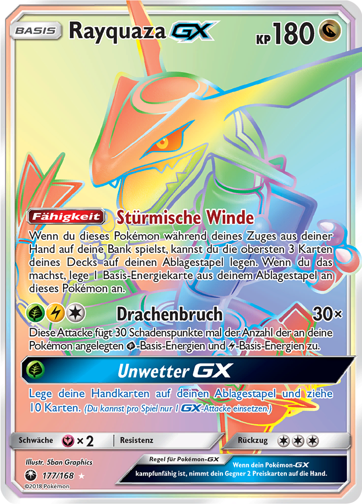 Rayquaza-GX - 177 - Sturm am Firmament