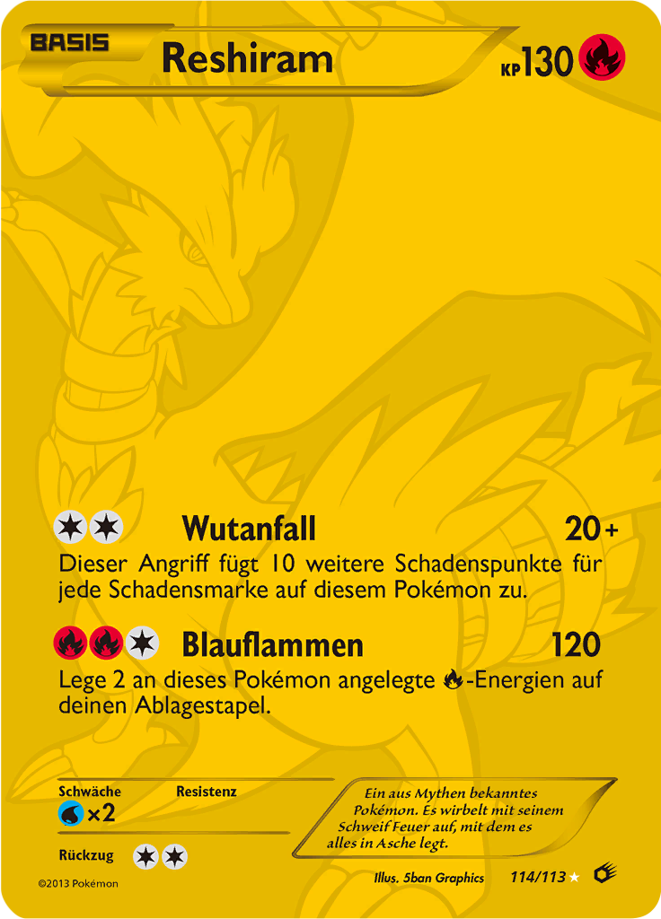 Reshiram - 114 - Legendäre Schätze