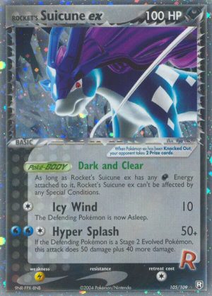 Rocket’s Suicune ex - 105 - Team Rocket Returns