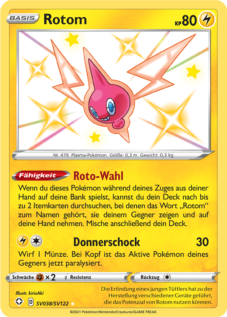Rotom - SV038 - Glänzendes Schicksal