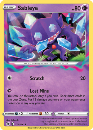 Sableye - 70 - Lost Origin