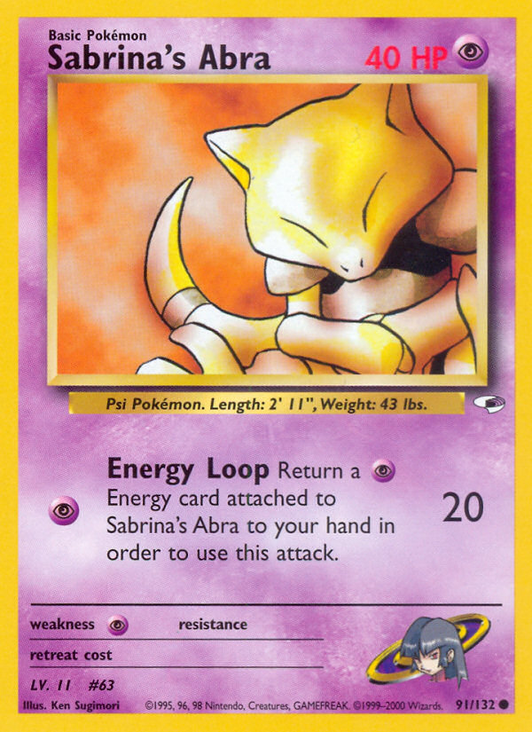 Sabrina’s Abra - Gym Heroes - Unlimited|Sabrina’s Abra - Gym Heroes - First Edition