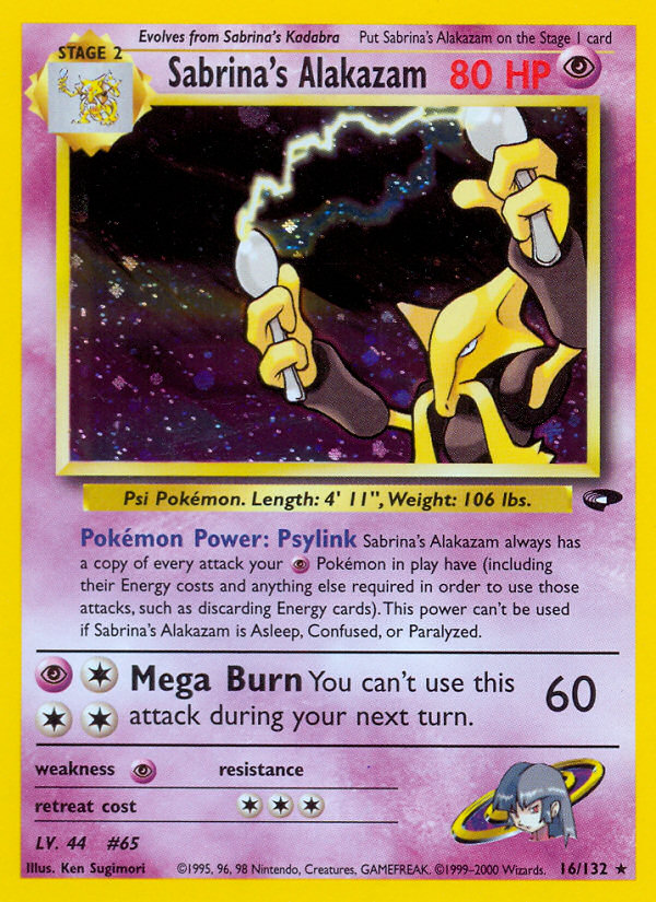 Sabrina’s Alakazam Gym Challenge Unlimited|Sabrina’s Alakazam Gym Challenge First Edition