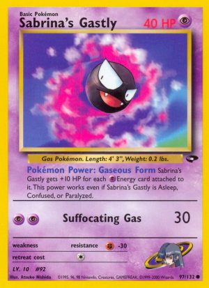 Sabrina’s Gastly Gym Challenge Unlimited|Sabrina’s Gastly Gym Challenge First Edition