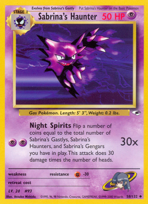 Sabrina’s Haunter - Gym Heroes - Unlimited|Sabrina’s Haunter - Gym Heroes - First Edition