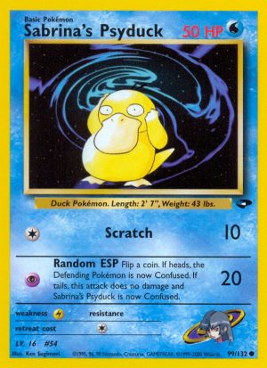Sabrina’s Psyduck Gym Challenge Unlimited|Sabrina’s Psyduck Gym Challenge First Edition