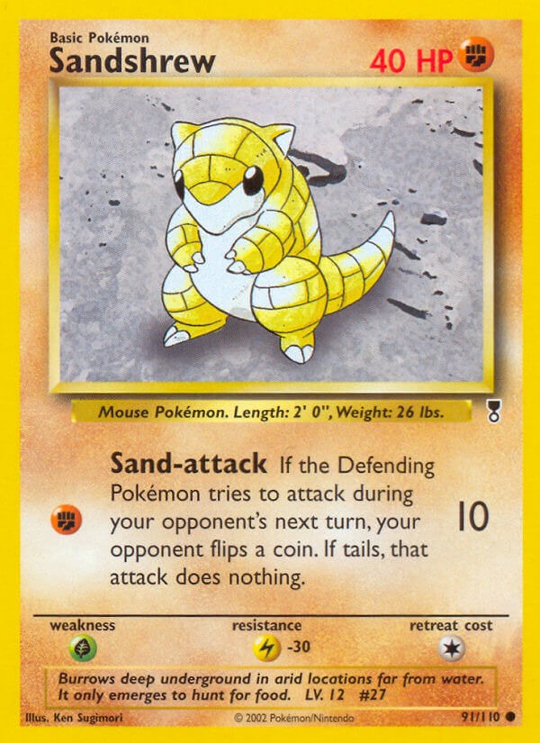 Sandshrew - 91 - Legendary Collection|Sandshrew - 91/110 - Revers Holo - Legendary Collection