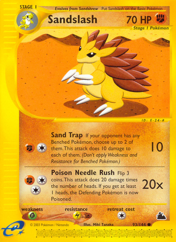 Sandslash - 93/144 - Skyridge|Sandslash - 93/144 - Reverse holo - Skyridge