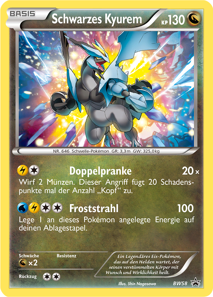 Schwarzes Kyurem - BW58 - Black & White Promos