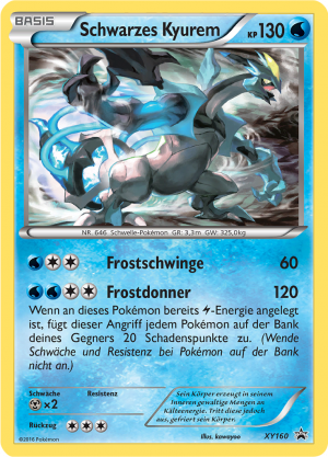 Schwarzes Kyurem - XY160 - XY Promos