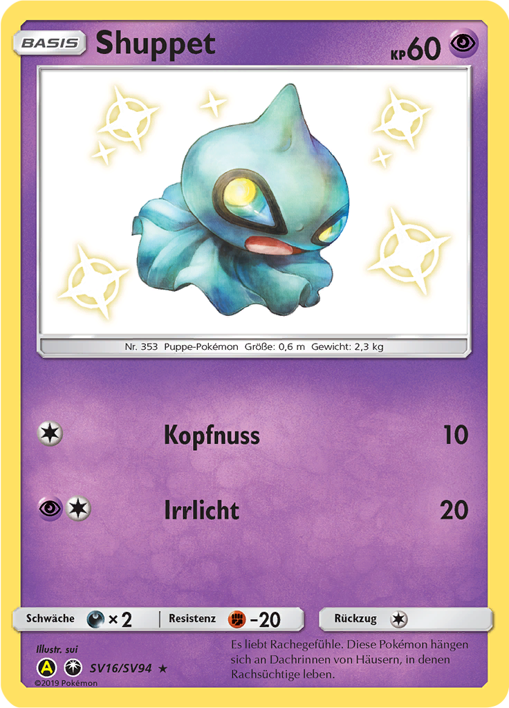 Shuppet - SV16 - Verborgenes Schicksal