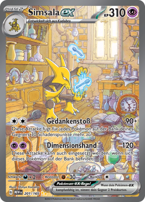 Simsala-ex-201-Pokemon 151