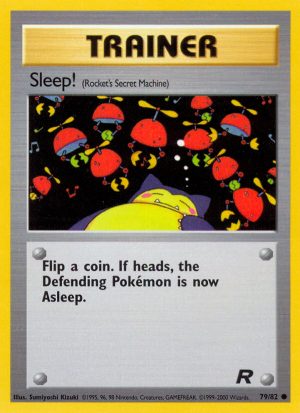 Sleep! Team Rocket unlimited|Sleep! Team Rocket first edition