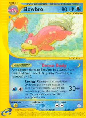 Slowbro - 33/147 - Aquapolis|Slowbro - 33/147 - Reverse holo - Aquapolis