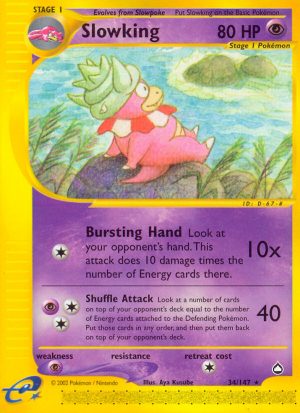 Slowking - 34/147 - Aquapolis|Slowking - 34/147 - Reverse holo - Aquapolis