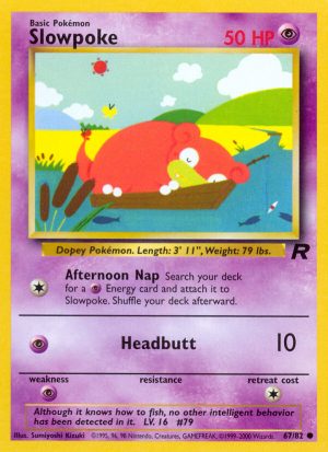 Slowpoke Team Rocket unlimited|Slowpoke Team Rocket first edition