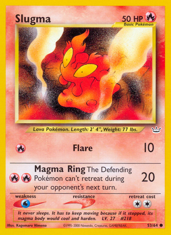 Slugma - Neo Revelation - Unlimited|Slugma - Neo Revelation - First Edition