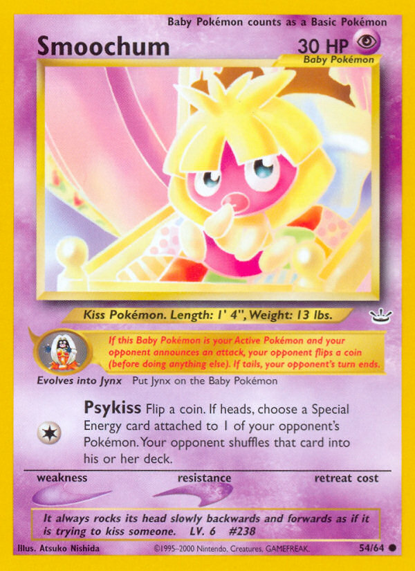 Smoochum - Neo Revelation - Unlimited|Smoochum - Neo Revelation - First Edition