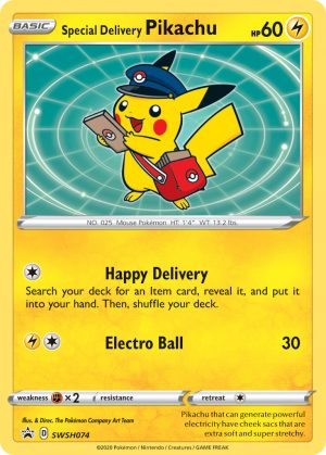 Special Delivery Pikachu - SWSH074 - Sword & Shield Promos