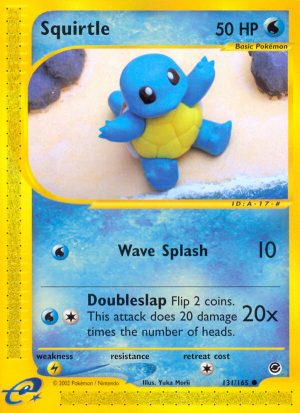 Squirtle - Expedition Base set|Squirtle - Expedition Base set - Reverse Holo