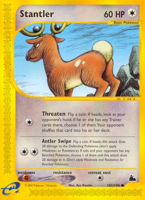 Stantler - 102/144 - Skyridge|Stantler - 102/144 - Reverse holo - Skyridge