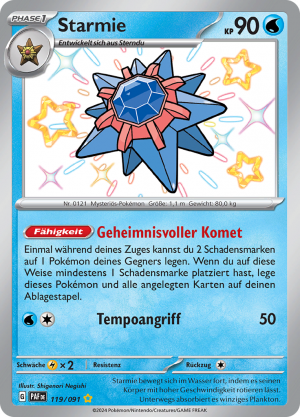 Starmie-119-Paldeas Schicksale