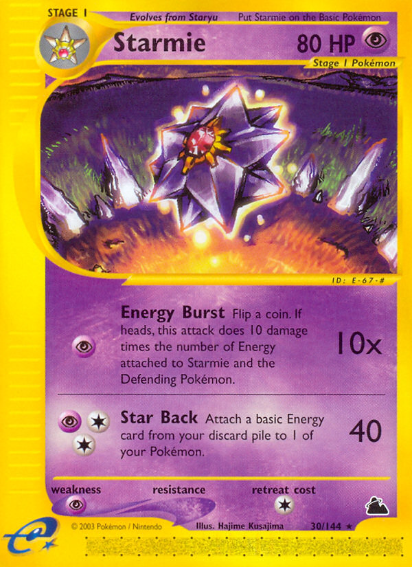 Starmie - 30/144 - Skyridge|Starmie - 30/144 - Reverse holo - Skyridge