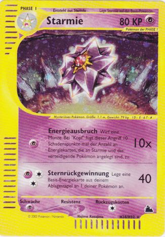 Starmie - H28 - Skyridge