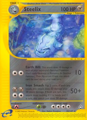 Steelix - 35/147 - Aquapolis|Steelix - 35/147 - Reverse holo - Aquapolis