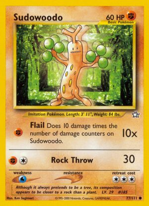 Sudowoodo - Neo Genesis - Unlimited|Sudowoodo - Neo Genesis - First Edition