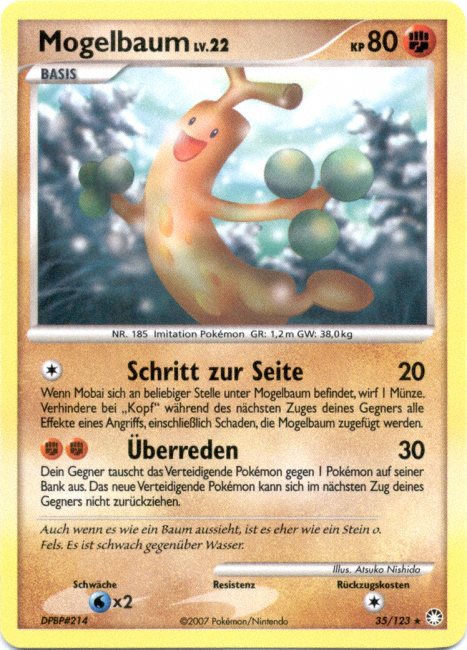 Mogelbaum 35 123 Wert Bild Seltenheit Pokemonkarte de