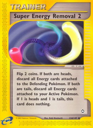 Super Energy Removal 2 - 134/147 - Aquapolis|Super Energy Removal 2 - 134/147 - Reverse holo - Aquapolis