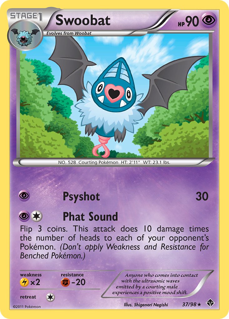 Swoobat - 37 - Emerging Powers|Swoobat - 37 - reverse holo - Emerging Powers