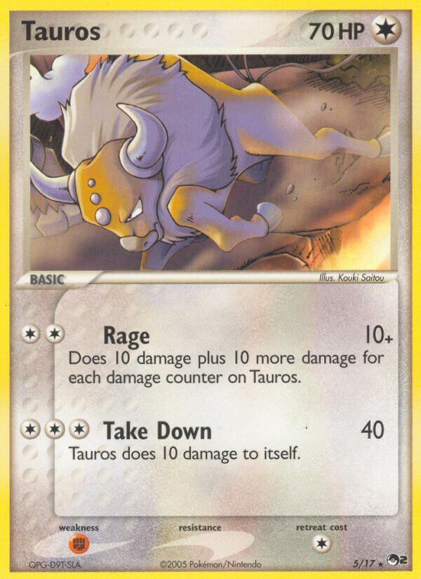 Tauros - 5 - POP Series 2|Tauros - 5 - holo - POP Series 2