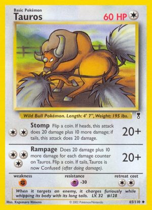 Tauros - 65 - Legendary Collection|Tauros - 65/110 - Revers Holo - Legendary Collection