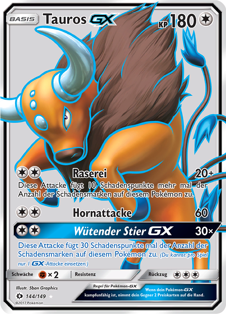 Tauros-GX - 144 - Sonne & Mond